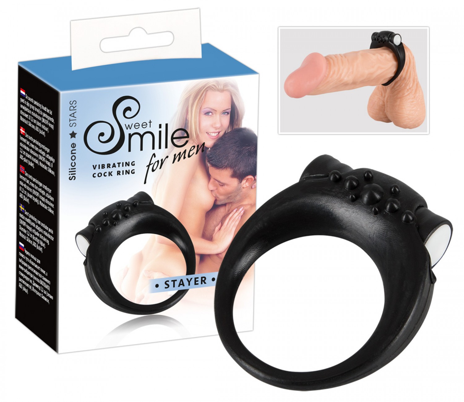 SMILE Stayer vibrációs péniszgyűrű